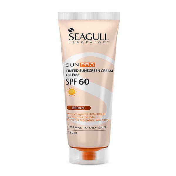 سی گل کرم ضد آفتاب رنگی  برنزه spf 60