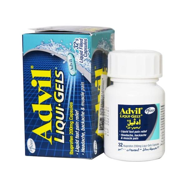 کپسول نرم ادویل لیکوئی ژل 200 میلی گرم 32 عدد