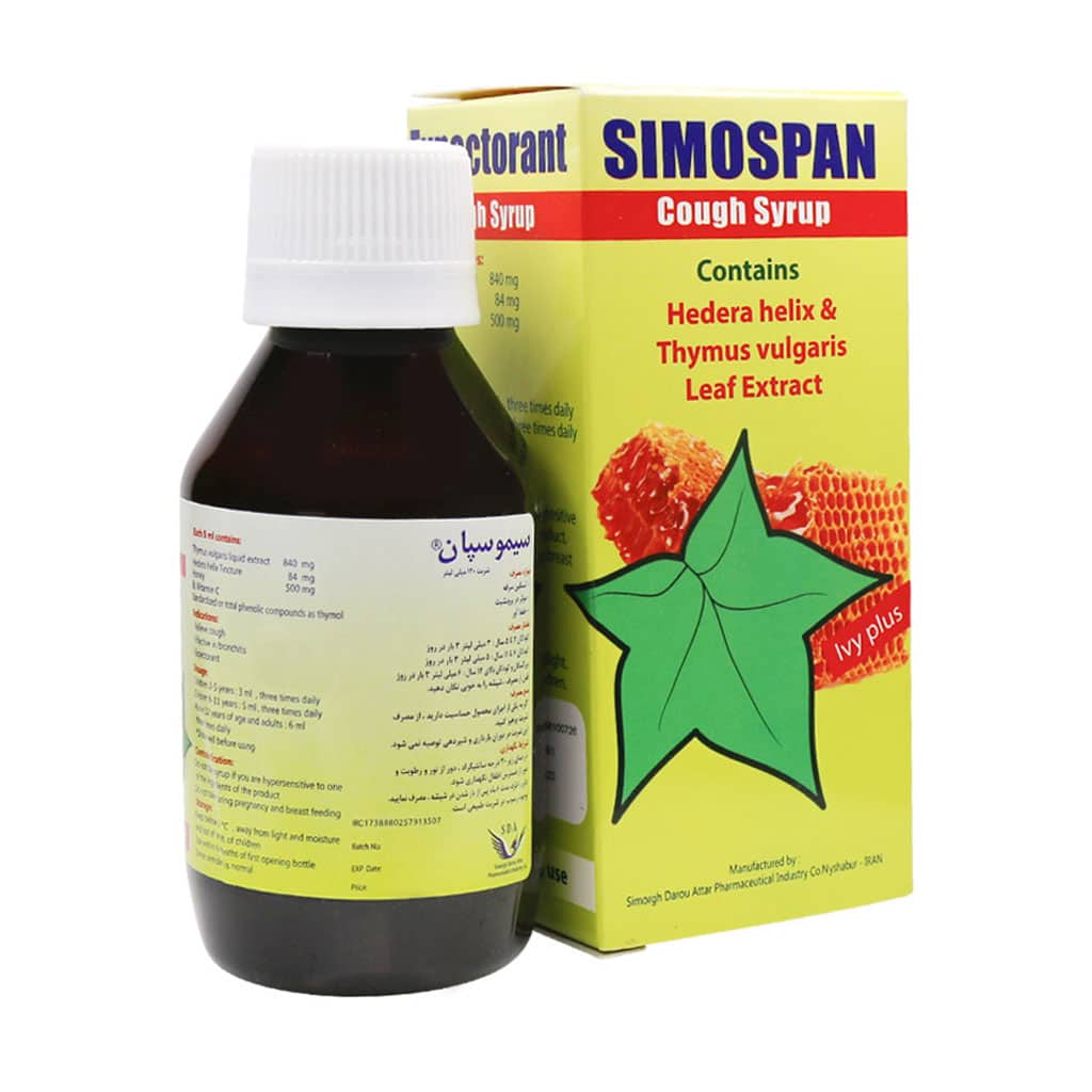 شربت سیموسپان سیمرغ دارو ۱۲۰ میلی لیتر