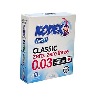 کدکس کاندوم کلاسیک 30 میکرون 3 عددی