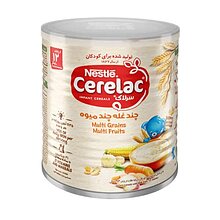 سرلاک چند غله چند میوه به همراه شیر نستله از 12 ماهگی 400 گرم