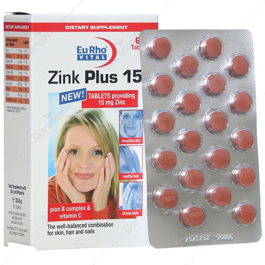 زینک پلاس 15 + ب کمپلکس + ویتامین سی