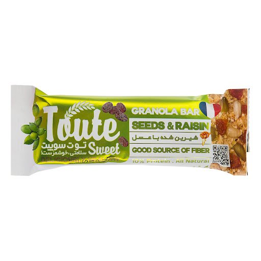 بار فشرده جوپرک با کشمش و مغز دانه های خوراکی