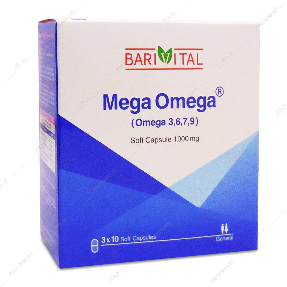 سافت ژل مگا امگا 1000 میلی گرم  باریویتال