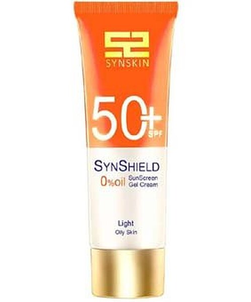 ژل-کرم ضد آفتاب رنگی SPF 50 فاقد چربی پوست چرب ساین شیلد ساین اسکین لایت