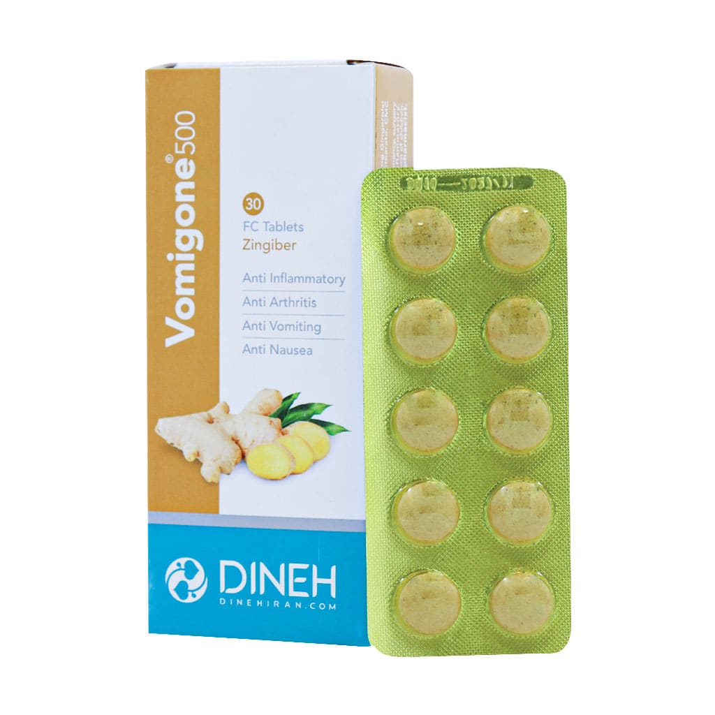 قرص روکش دار گیاهی ومیگان دینه 30 عدد