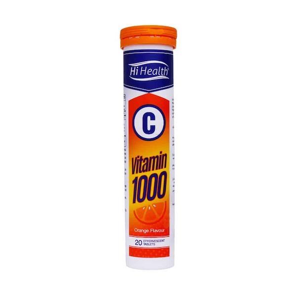 قرص جوشان ویتامین C 1000 میلی گرم های هلث 20 عدد (با طعم پرتقال)
