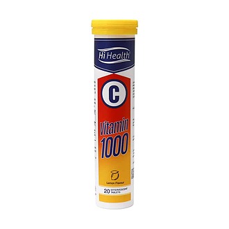 قرص جوشان ویتامین C 1000 میلی گرم‌ های هلث 20 عدد (با طعم لیمویی)