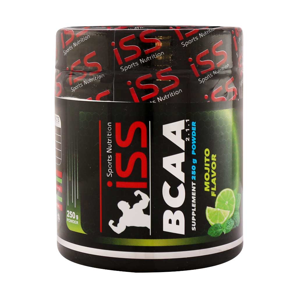 پودر بی سی ای ای BCAA آی اس اس 250 گرم (با طعم موهیتو)