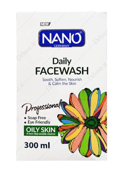 ژل شستشوی صورت نانو مناسب پوست چرب 300 میلی لیتر