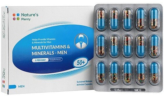 مولتی ویتامین و مینرال آقایان بالای 50 سال (30 عددی)