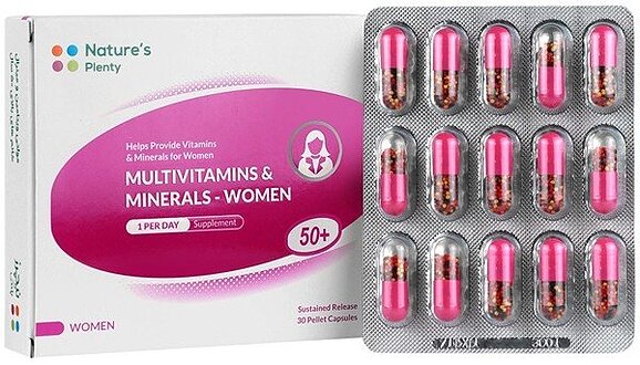 مولتی ویتامین و مینرال بانوان بالای 50 سال (30 عددی)