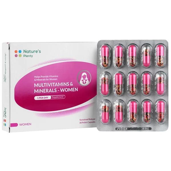 نیچرز پلنتی مولتی ویتامین و مینرال بانوان (30 عددی)