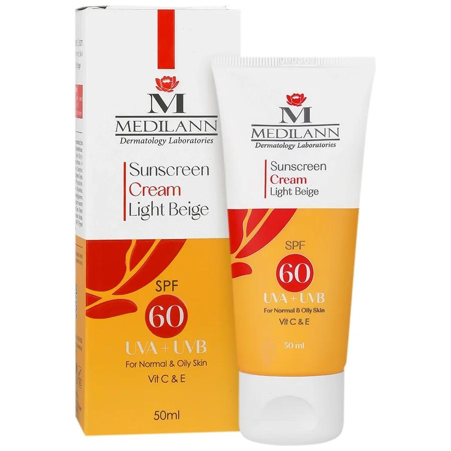 مدیلن کرم ضد آفتاب پوست چرب و معمولی SPF60