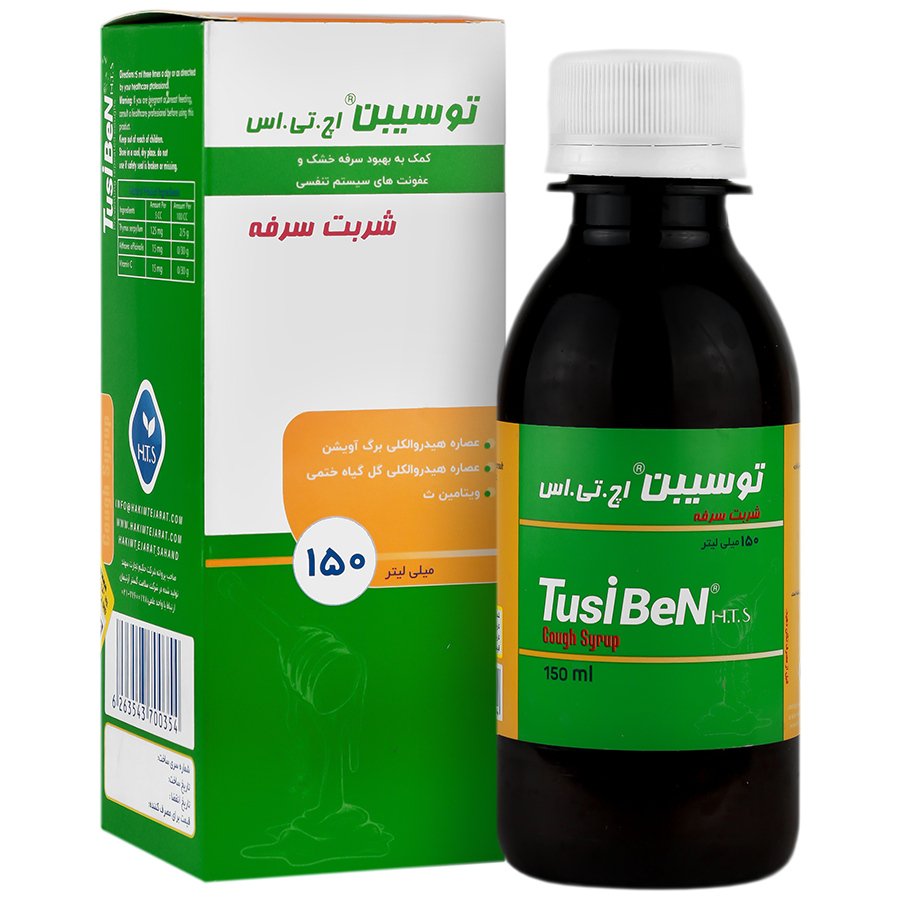 حکیم تجارت سهند شربت توسی بن ضد سرفه 150 میلی لیتر