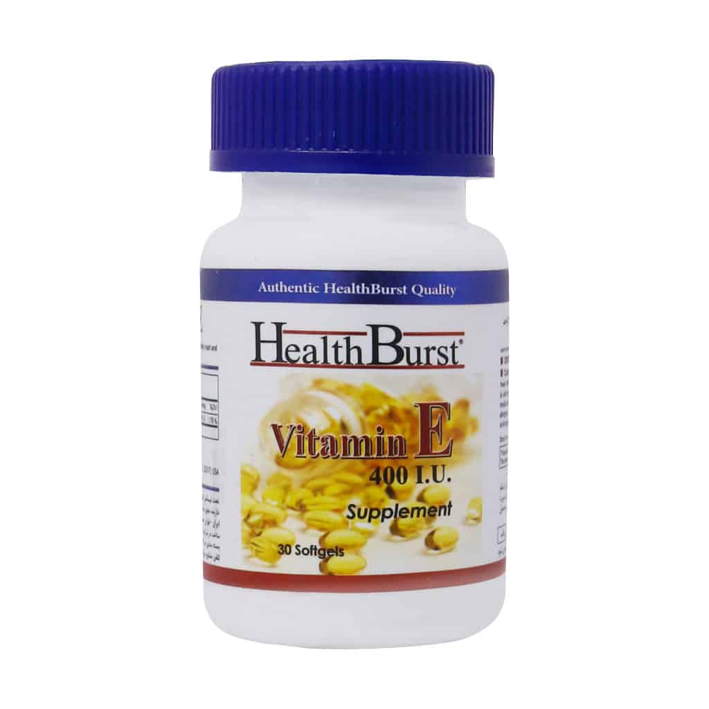 کپسول ژلاتینی ویتامین E 400 واحد هلث برست 30عددی