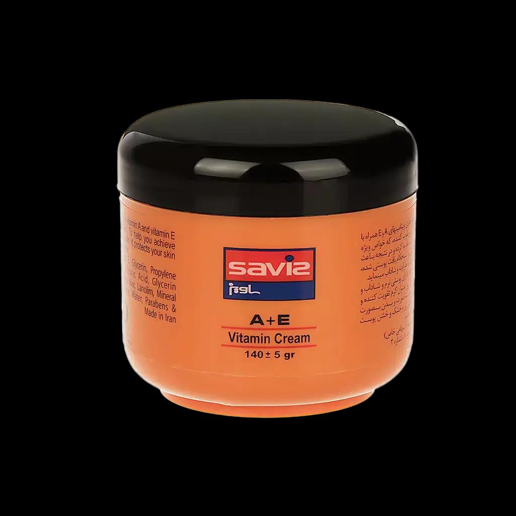 ساویز کرم ویتامینه A و E کاسه ای ۱۴۰ گرم
